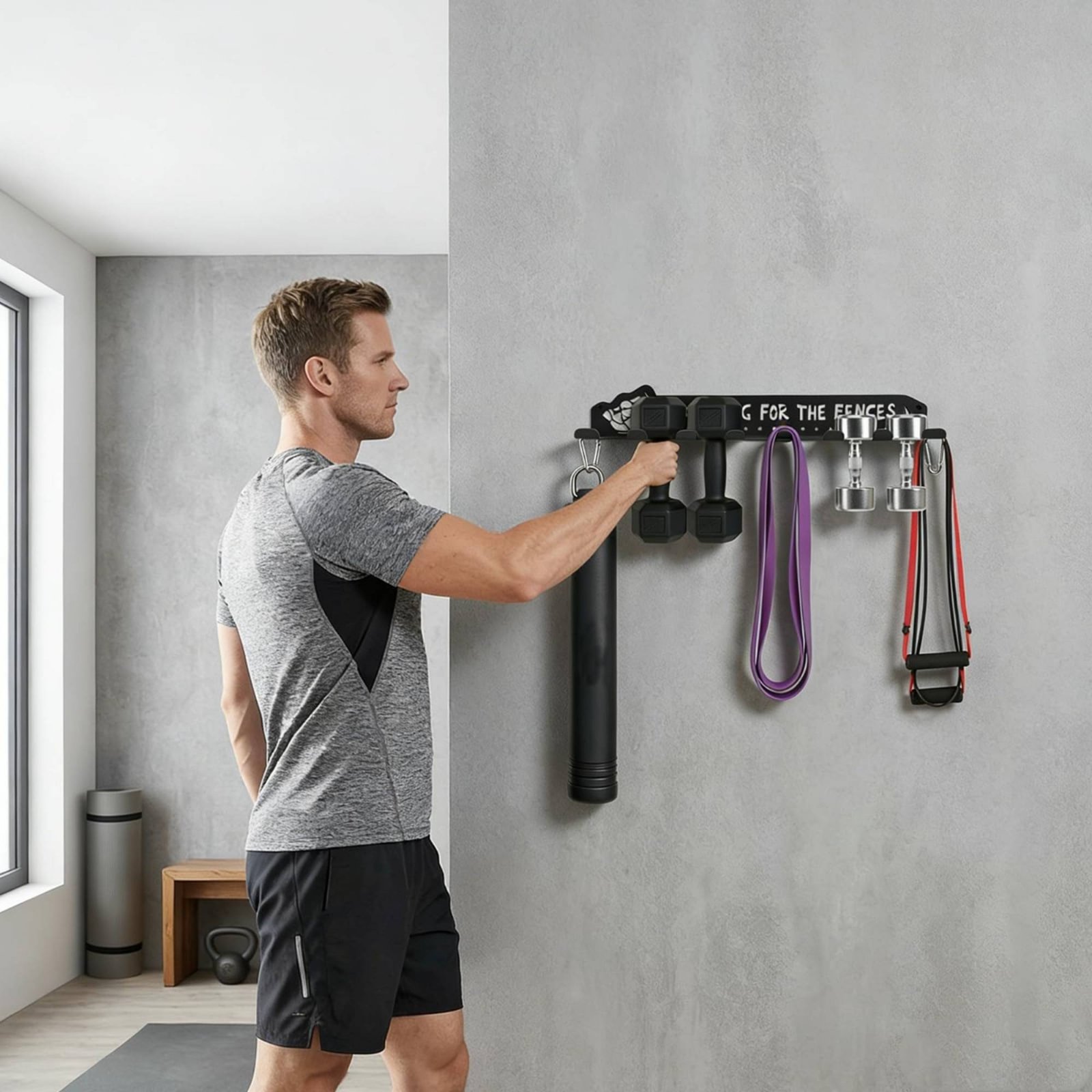 8 Hook Sports Equipment Rack H - огляд і ціна Heavy Equipment Garage