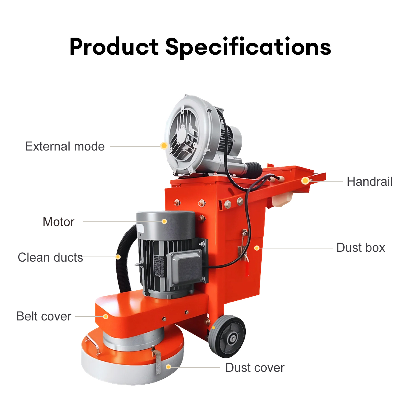 350mm Dust-Free Floor Grinding - огляд і ціна Floor Grinding Machine