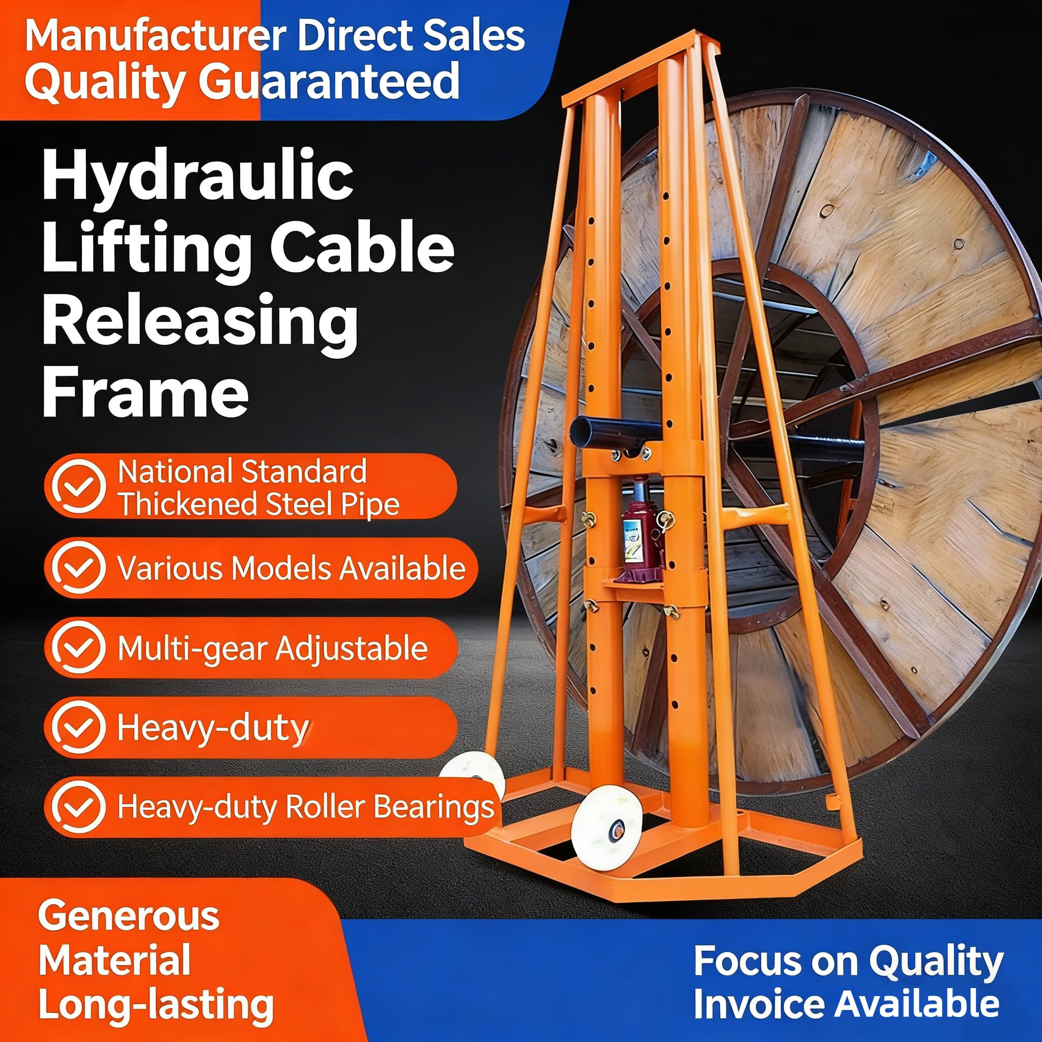 Heavy Load Jack Hydraulic Stri - огляд і ціна Heavy Equipment Jack Stands
